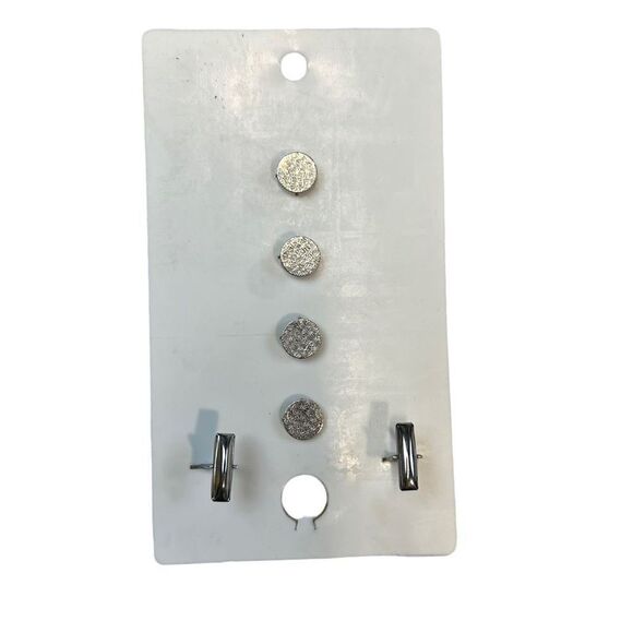 Men's Wearhouse Mens Magnetic Clip-On Non-Pierced Earrings Lot of 2 Jewelry VTG - Picture 3 of 5